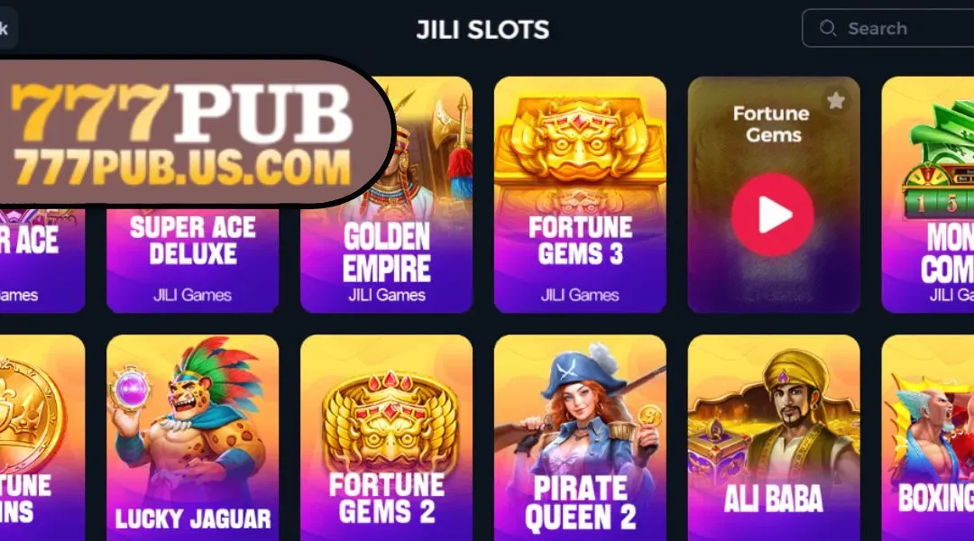 The 777PUB Slots lobby attracts millions of players daily