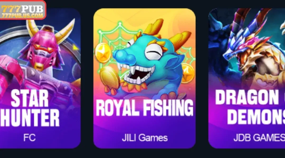 777PUB collaborates with many famous game publishers