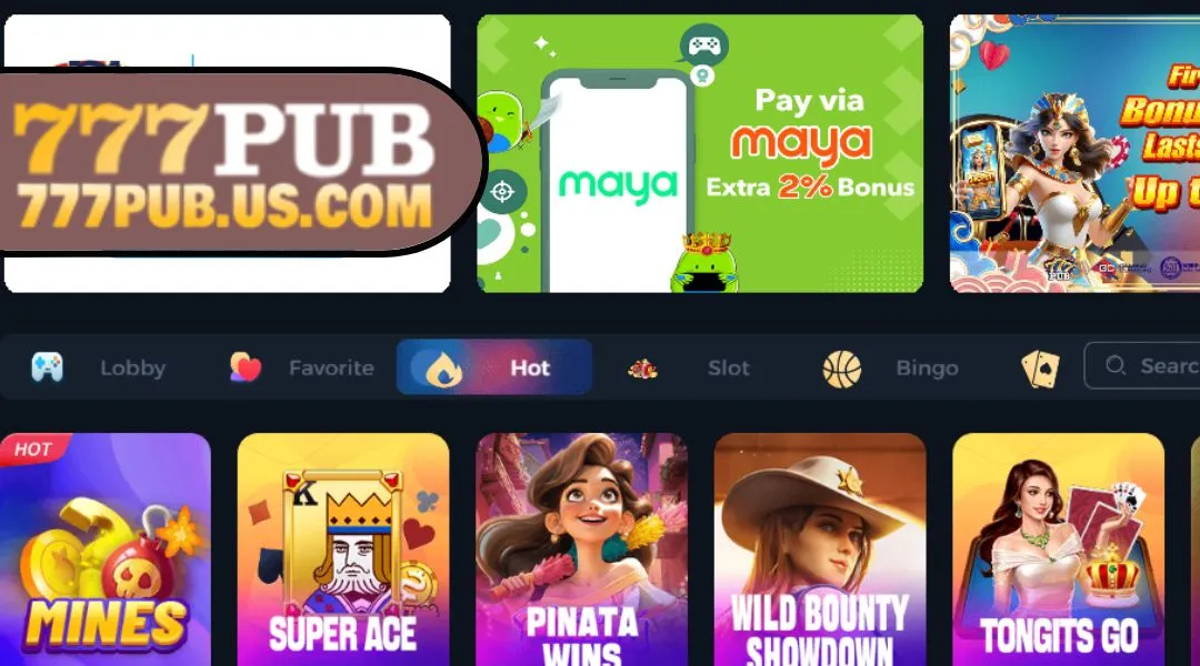 777PUB offers countless welcome bonus packages for newbies