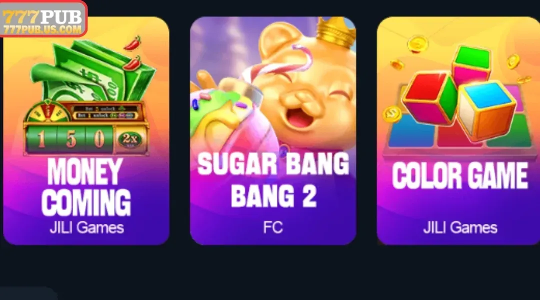 777PUB owns a massive library of real money games