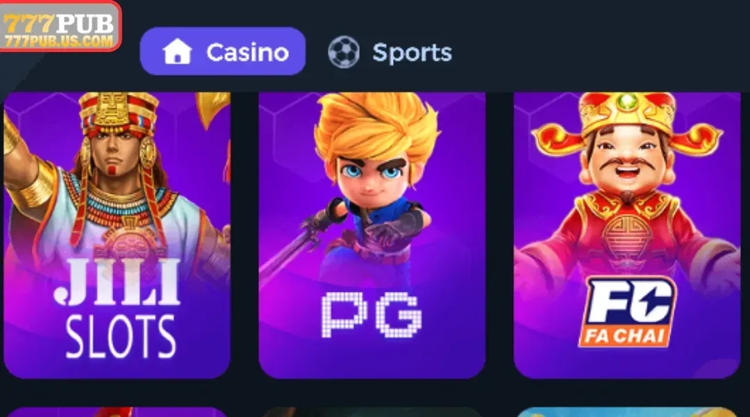 Slot - One of the favorite genres at 777PUB